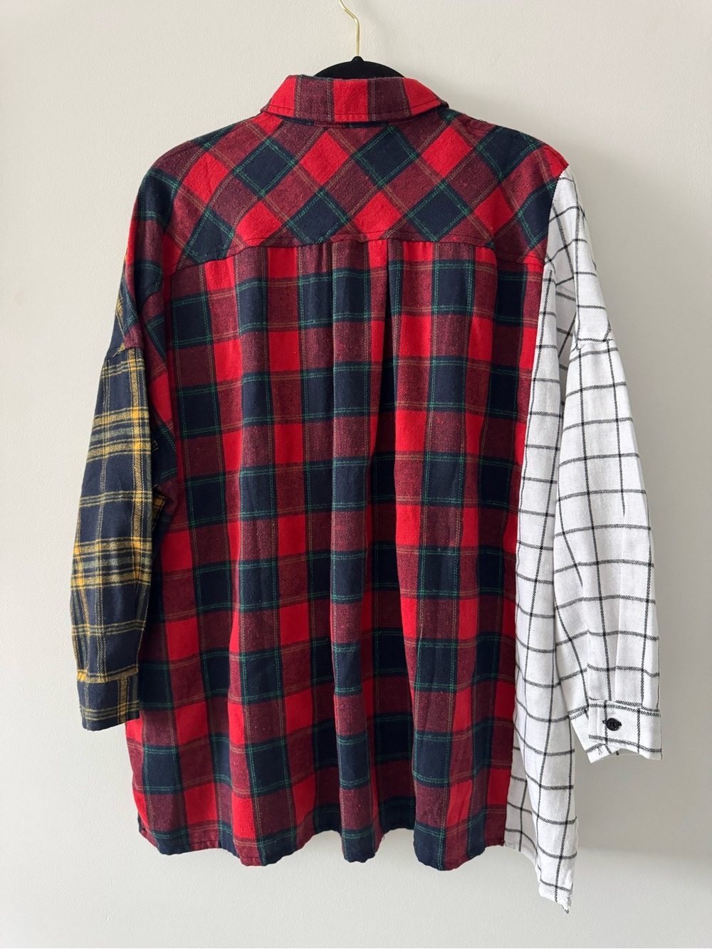 Fashion Nova mixed emotions mixed feelings flannel top shirt blouse size XS - Picture 5 of 5